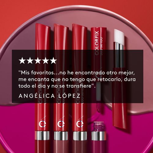 Set Labiales Rojos COLORFIX Duo Tattoo