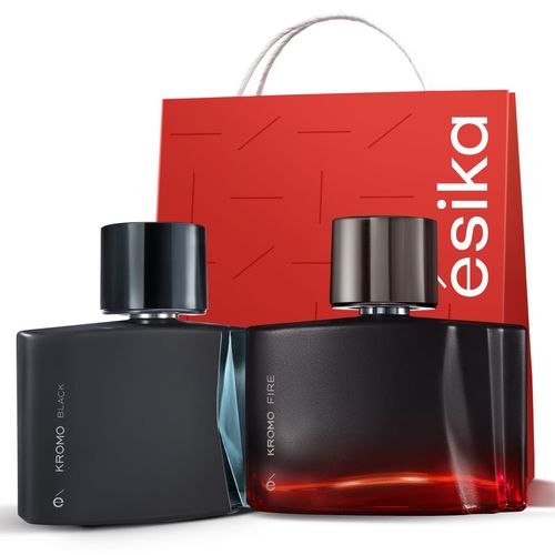 Set Perfume de Hombre Kromo Black + Kromo Fire