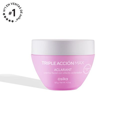 Crema Facial Aclarante Triple Acción Max, 120 g