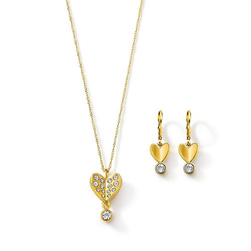 Estuche Collar + Aretes Gold Amiens