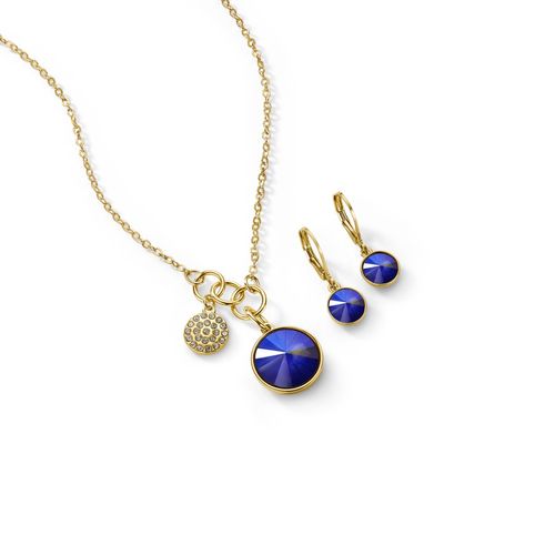 Estuche Collar + Aretes Beauty Blue