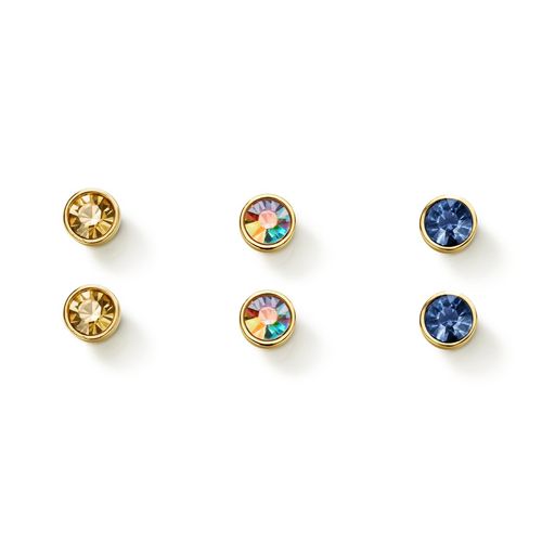 Estuche de Aretes x3 Cristal Facet