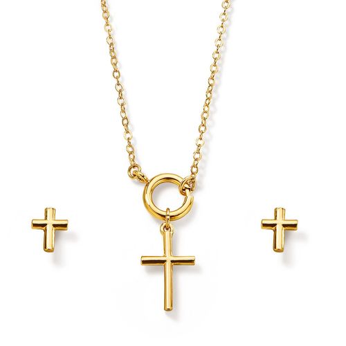 Estuche Collar + Aretes Brilliant Faith